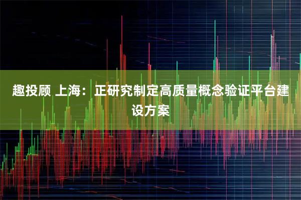 趣投顾 上海：正研究制定高质量概念验证平台建设方案
